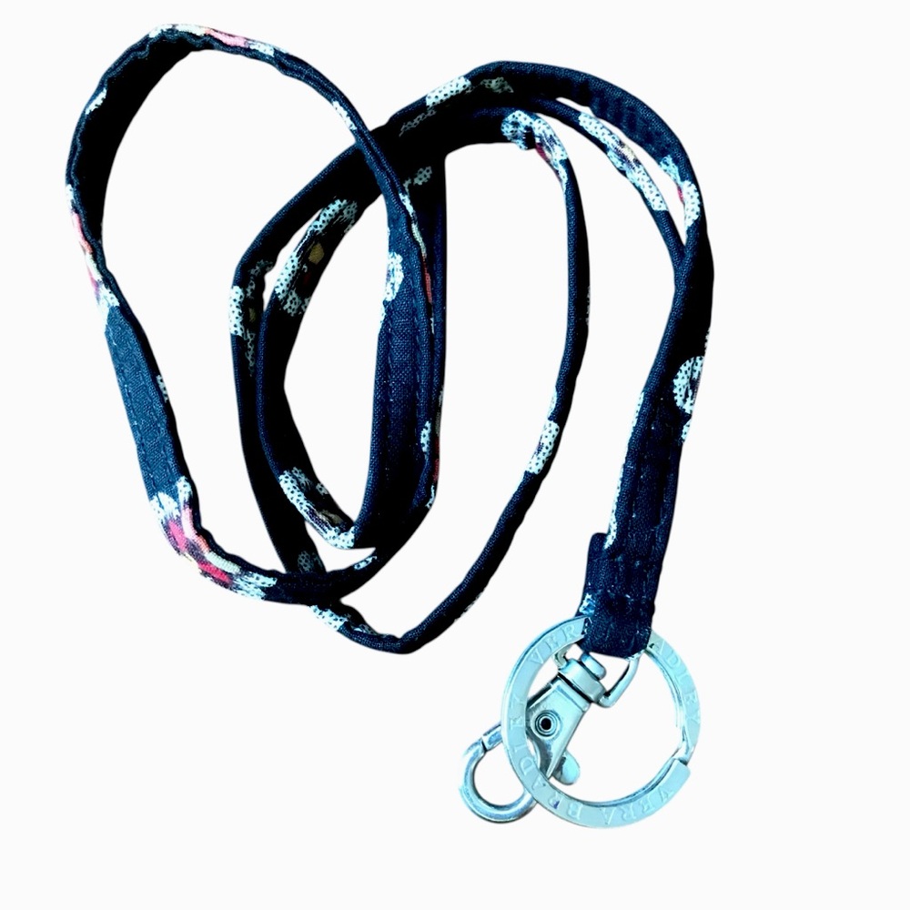 VERA BRADLEY Lanyard Clip & Key Ring in Pirouette Pattern